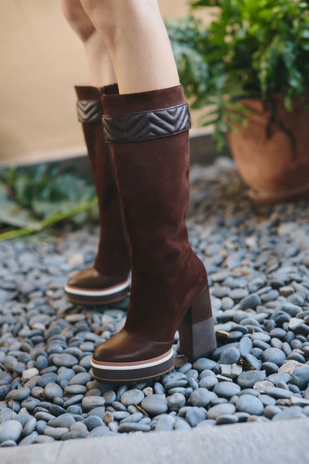 RAPHAELLE BOOTS CHOCOLAT FONDANT