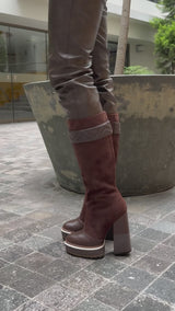 RAPHAELLE BOOTS CHOCOLAT FONDANT
