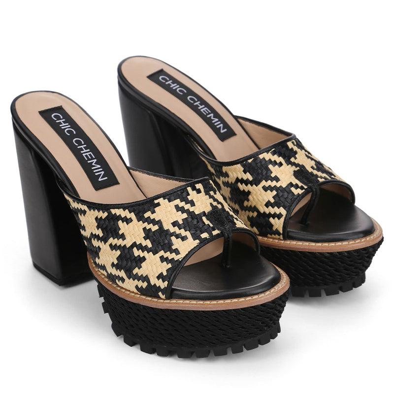 CLEMENTINE PIED DE POULE BLACK