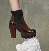 GALA CUIR VERNIS DARK CHOCO