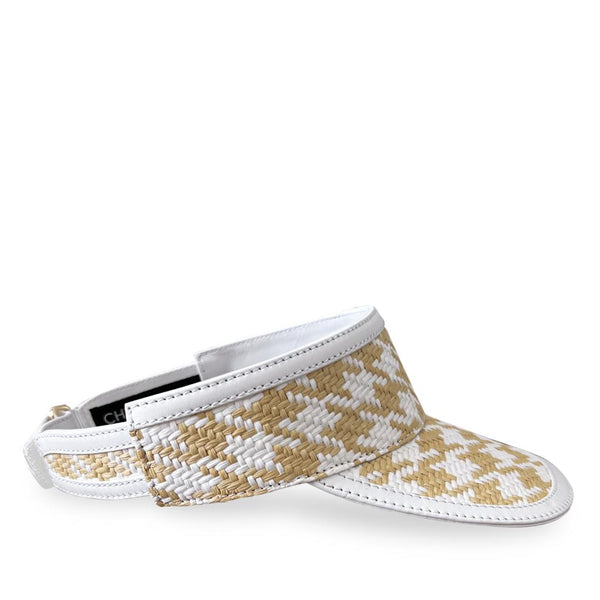 VISOR PIED DE POULE BLANCHE